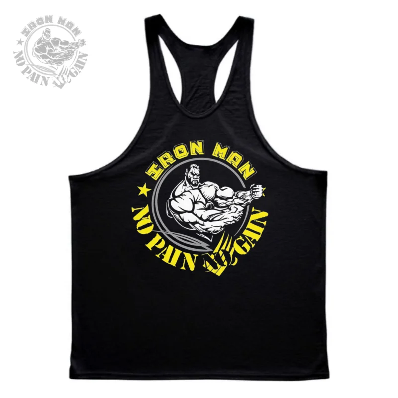 

Men's Core Stringer Tank with Racerback Thin Strap, Breathable Fabric, Ideal for Bodybuilding, High-Intensity Training & Fans