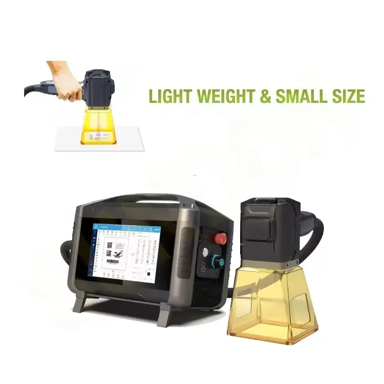 20W  plug-in Raycus JPT Portable Metal Engraving Device Glass Logo Printing Handheld Fiber  Marking Machine 20W 30W