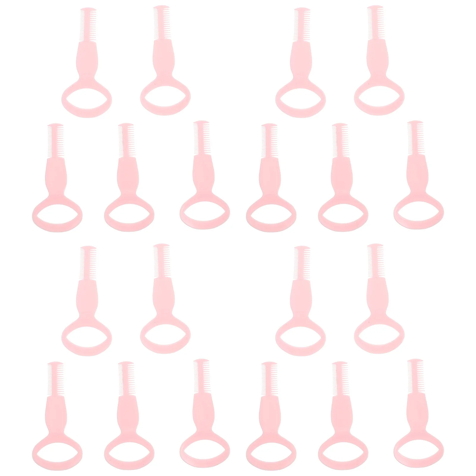 20Pcs Mascara Shield Applicator Tools Reusable Plastic Eyelash Brushes for Makeup Permanent Lash Curling Beauty Supplies