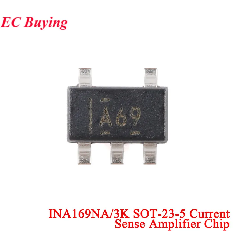 10Pcs/1pc GY-169 INA169 High Resolution Analog Current Converter Current Sensor Module For Arduino INA169NA A69 INA169NA/3K IC