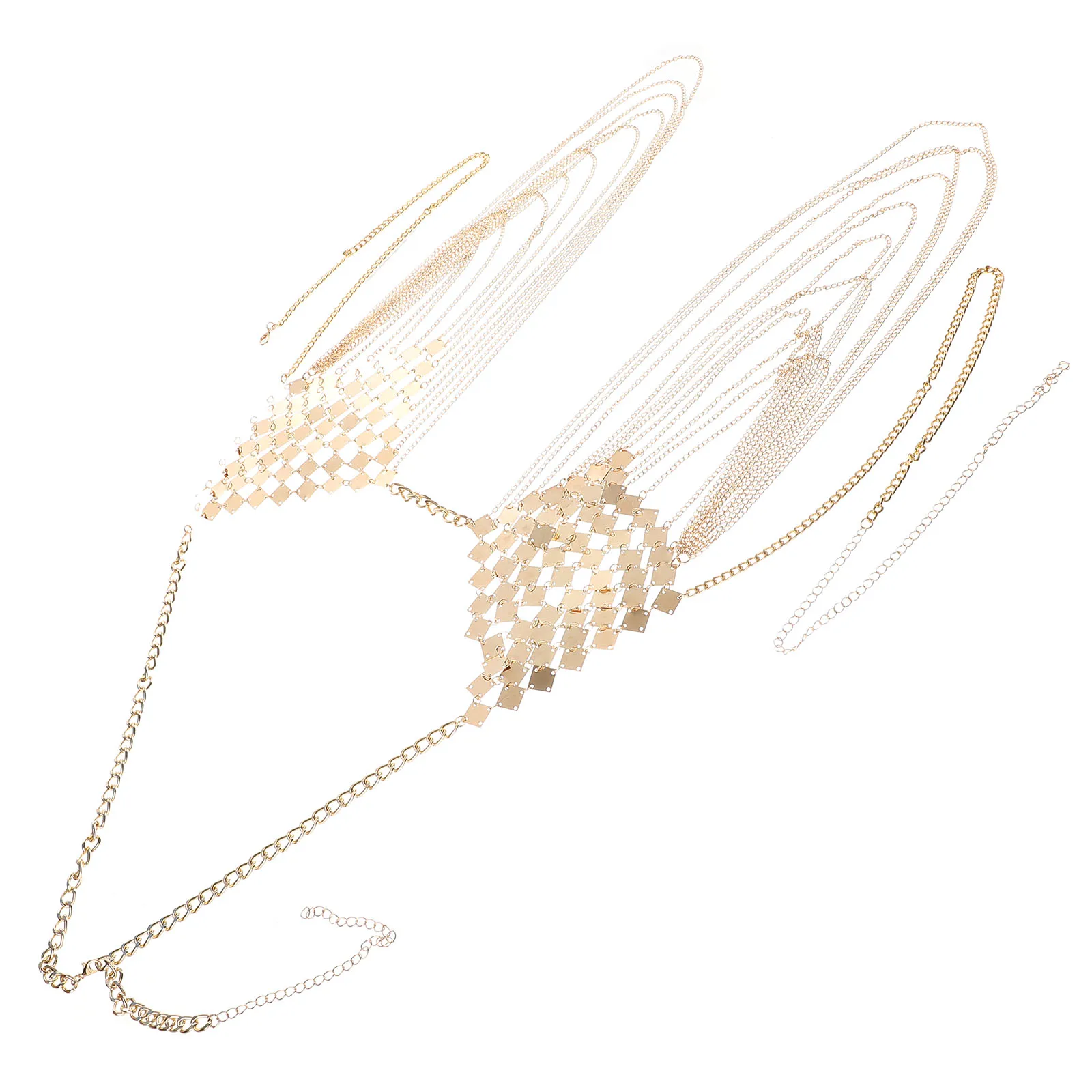 

Tassel Chain Rhinestones Chains for Bikini Jewelry Shoulder Strap Braids Shining Elegant
