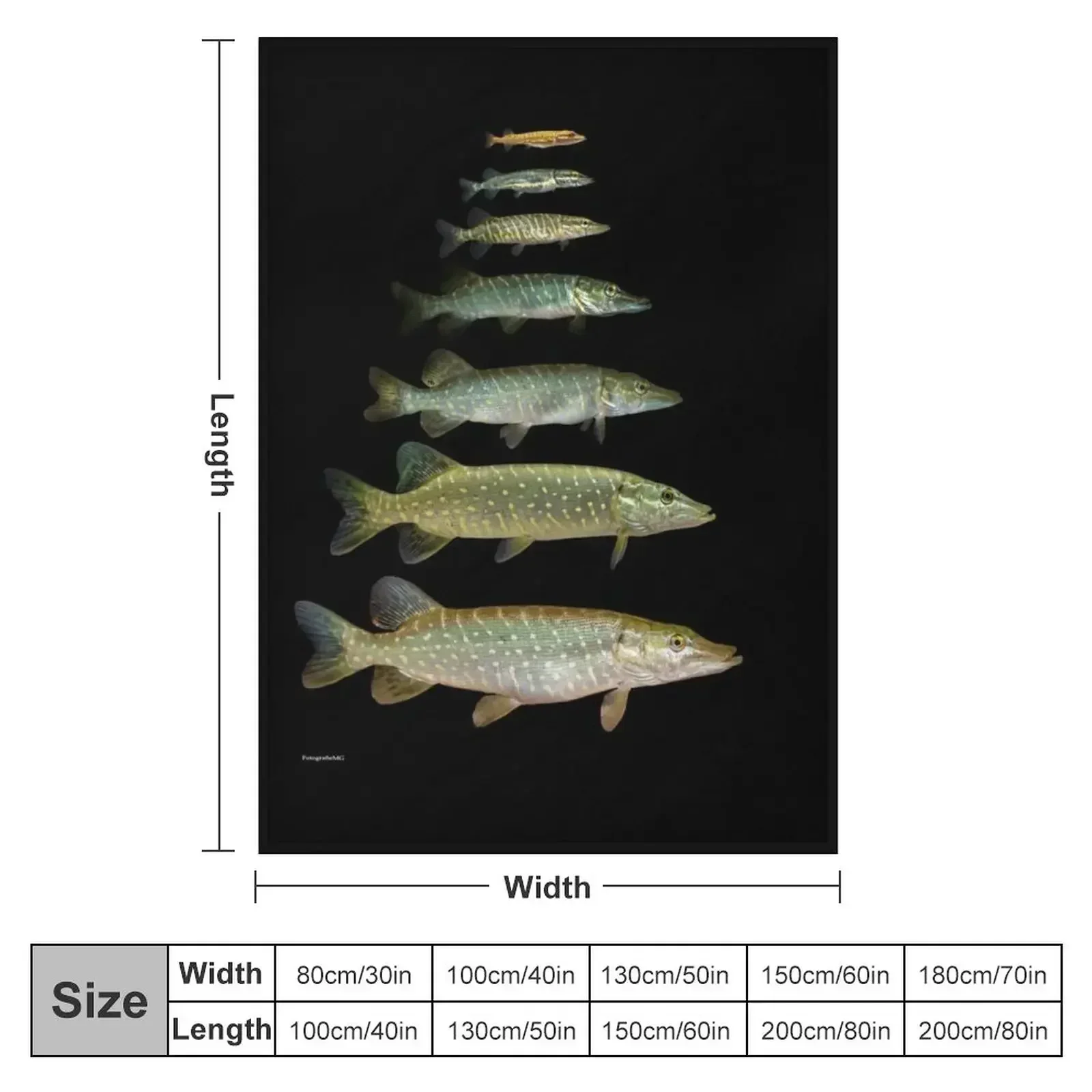 Northern Pike Throw Blanket Hair Blankets For Baby Cute Plaid Thermal Blankets