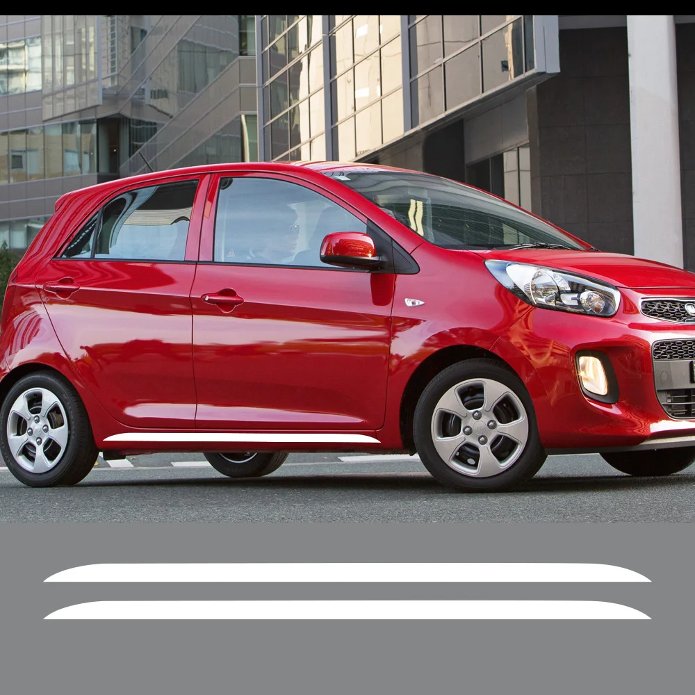 

Car Side Door Skirt Stripes Stickers for Kia Picanto GT DIY Styling Tuning Accessories Auto Vinyl Film Decals Cover Decoration