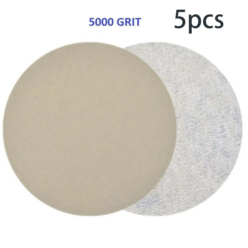 

20pcs 125 Mm/5 Inch Hook And Loop 3000/5000/7000/10000 Grit Round Sand Paper Sanding Discs Sanding Paper Disc Polish Sand Sheet