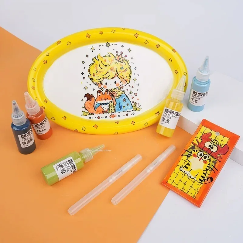30Ml Ceramic Ink Underglaze Pigment Marker Refilling Solution Pottery Work Line Drawing Painting Graffiti Creation Dipping Paint