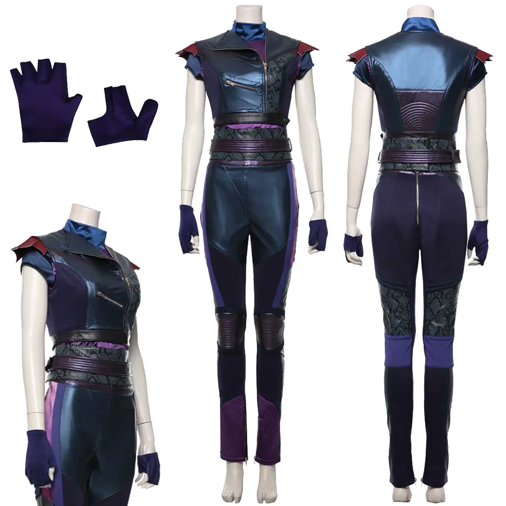 Mal Cosplay Fantasy Blue Purple Clothing 2024 Movie Descendent Rise Red Costume Disguise Adult Women Roleplay Fantasia Outfits