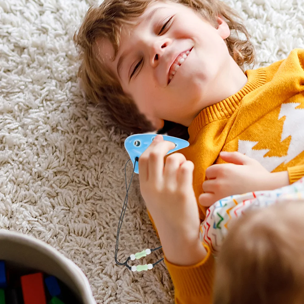 

2Pcs Mini Ceramic 6-Hole Ocarina Beginner Practice Musical Instrument Portable for Learning 6 Holes Ocarina