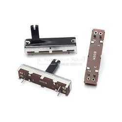 3PCS 35MM Straight Sliding Push-pull Potentiometer B50K B503 With Midpoint Mixer Pusher 3.5CM Slide Fader Handle Length 15MM