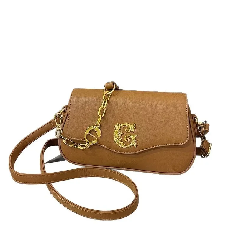 

‌Trendy 2025 Women's Shoulder Bag Korean Version Solid Color Small Bag Casual Fashion Oblique Span Portable Purse"‌