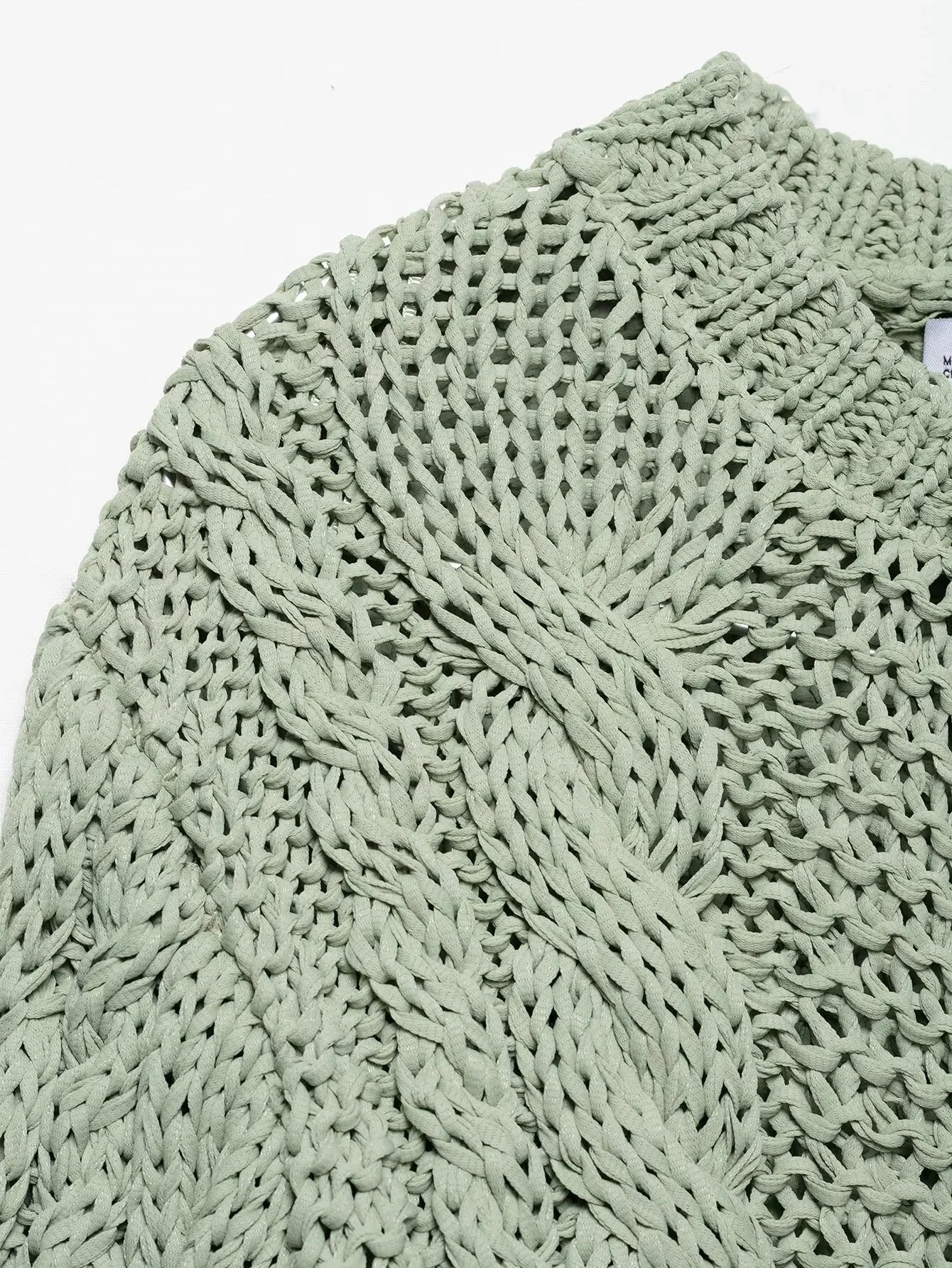 2025 Spring New Product Women's Light Spring Series Flower Long Sleeve Round Neck Knitted Jacket