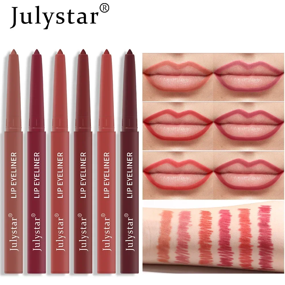 Nude Matte Lippenstift Bleistift Lip Bleistift Hohe Pigmentierte Lip Liner Lip Make-Up-Tool Langlebig Wasserdicht Frauen Kosmetik Großhandel