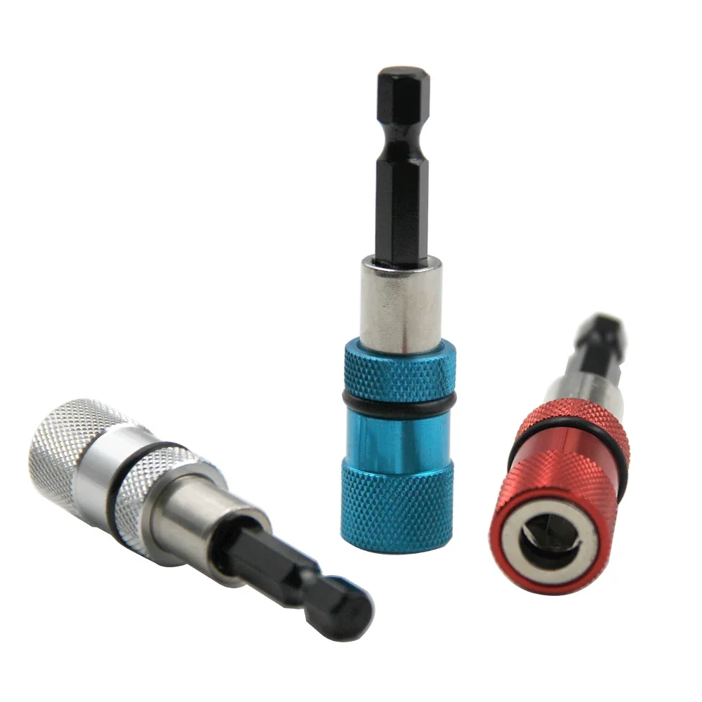 Stainless Steel Electric Screwdriver Bit Limit Magnetic Connecting Rod Screwdriver Depth Adjustable Extension Rod Tool