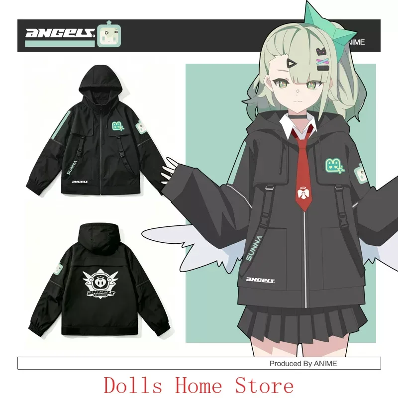 Disfraz de cosplay de los personajes Aria Sunna, Hoshimi Miyabi, Ellen y Joe del anime Zenless Zone Zero. Incluye abrigo de otoño, ropa de uso diario, pantalones y chaqueta para actividades al aire libre.