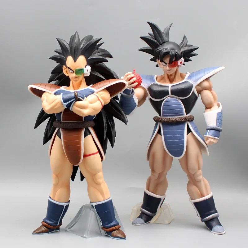 27cm Dragon Ball Gk Raditz And Turles Anime Figures Earth Invasion Villain Duo Desktop Decoration Statue Model Children Toy Gift