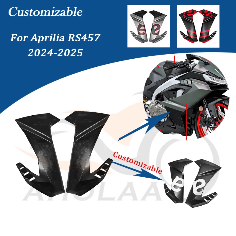 

RS457 левая и правая рама, боковая крышка, обтекатель для Aprilia RS457 2024-2025, АБС-пластик, аксессуары для мотоциклов