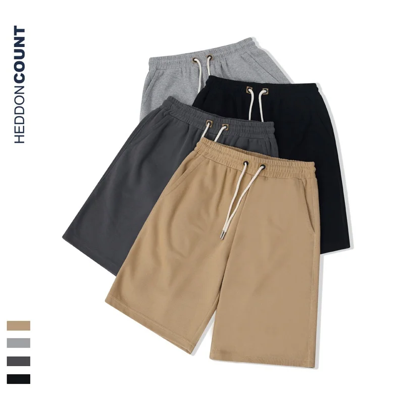 

Летние хлопковые вязаные шорты-бермуды: мягкие, свободные, стройнящие, простые, спортивные, средней длины