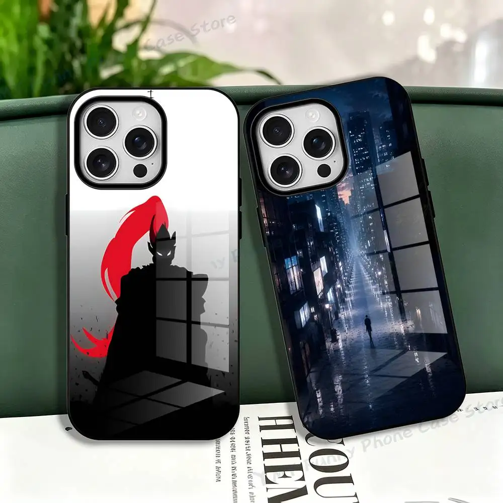 Anime S-Sung J-Jinwoo Frosted Soft For Phone Case For Iphone 11,12,13,14,15,16,17 Pro Max XS Wireless Charge Magnetic Cover