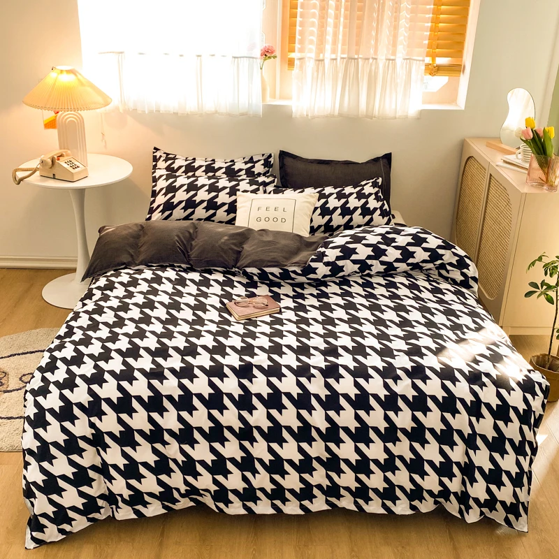 4-piece bedding set comforter set Soft and comfortable  for be suited to four seasons Suitable for the room dormitory