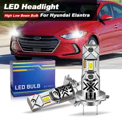 2PCS CANbus 20000lm Headlight Bulbs LED H7 High H11 H9 Low Beam Lamp Auto For Hyundai Elantra 2013 2014 2015 2016 2017 2018