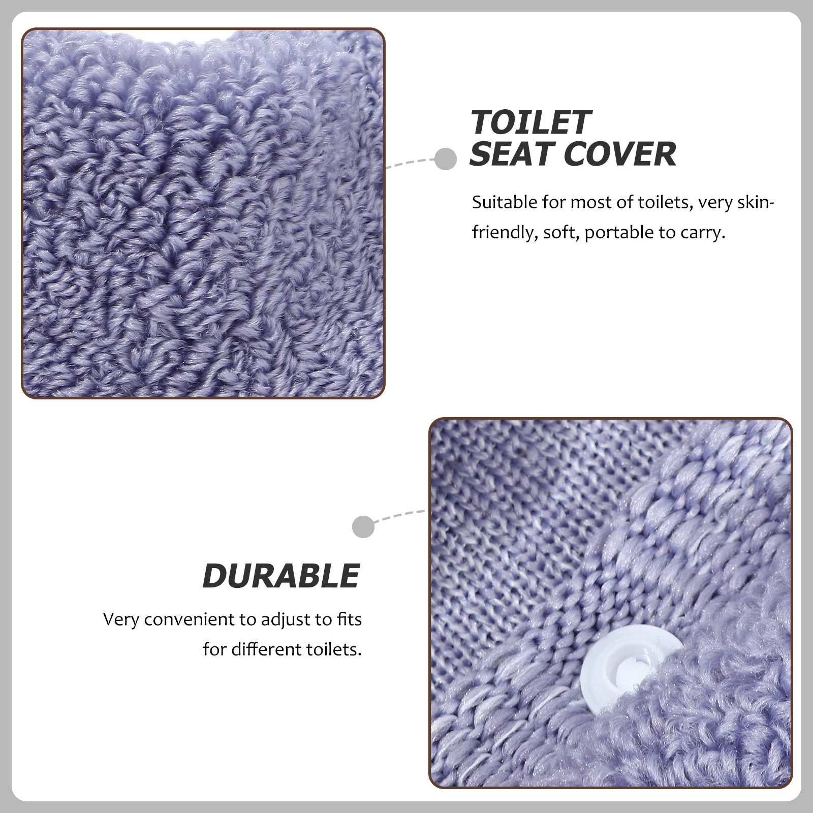 

3Pcs Toilet Seat Cover Pad Mat Thick Cushion Washable Reusable All Toilet Seat Cover Pad Bathroom Supplies
