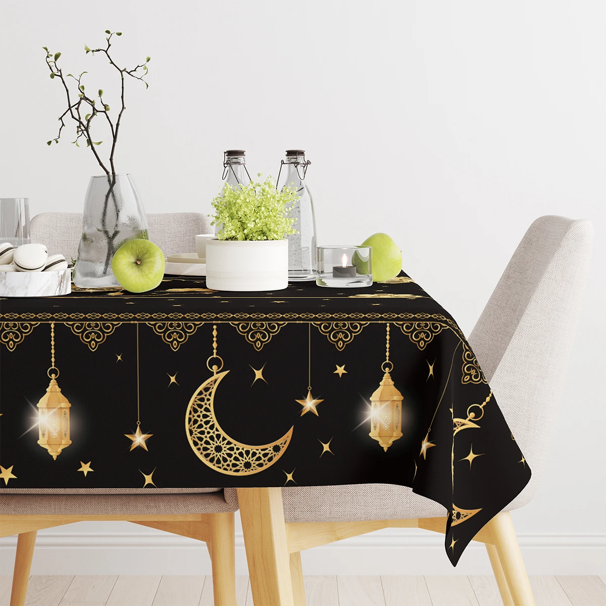 Eid Mubarak Toalha De Mesa para Decoração Do Ramadã, Fontes Do Partido, Presente Muçulmano Islâmico, Decoração Do Partido, Al Adha, 2024