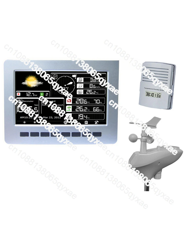 Wireless Weather Station WiFi Connection Solar Charging Data Storage