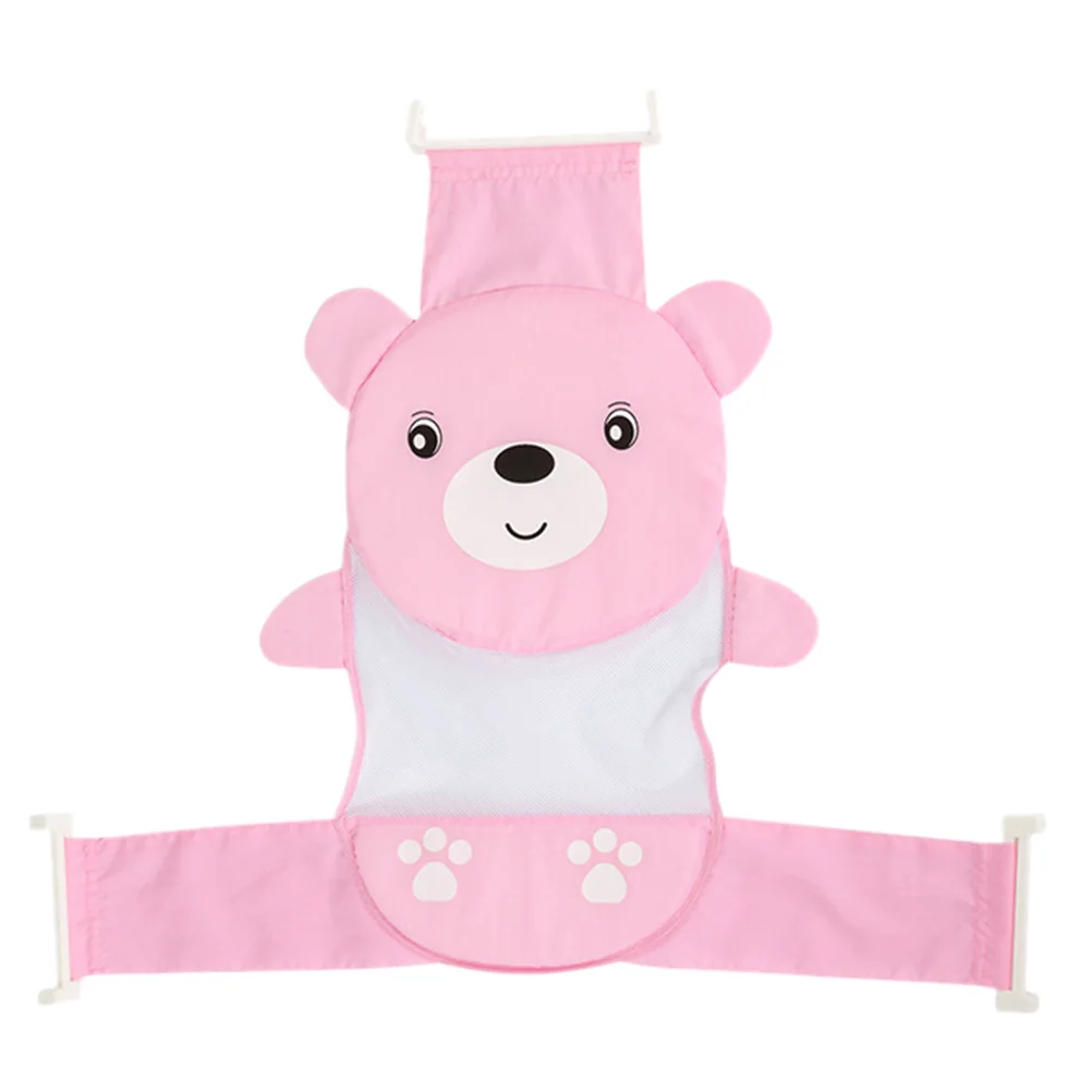

Baby Bath Seat Support Net Adjustable Length Non-Slip Soft Mesh Cartoon Design Easy Clean Bathing Net Baby Shower Mesh