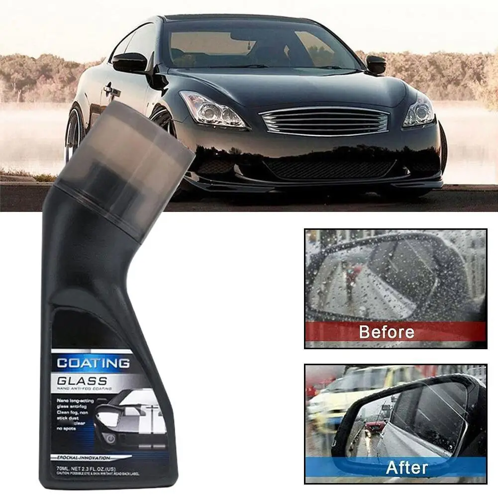 1/2/3 قطعة مكافحة الضباب الزجاج الأمامي مكافحة الضباب 70 مللي وكيل للسيارات السيارات الزجاج مكافحة الضباب وكيل حماية دائمة لزجاج السيارة الأمامي