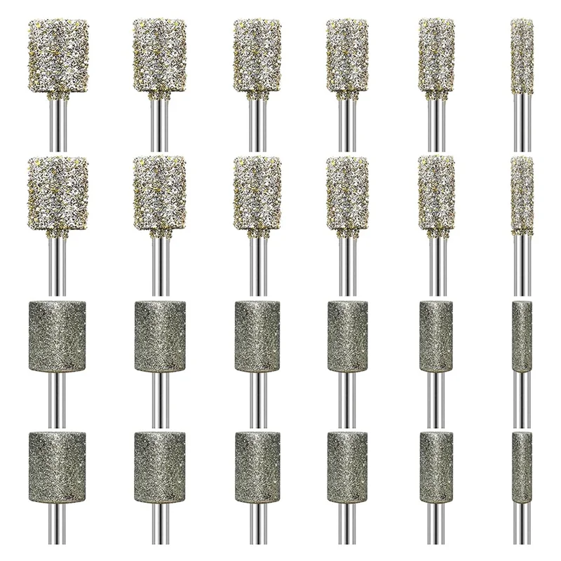 KYCOR-Stone Carving Set Diamond Grinding Bit Compatible With For Dremel, 50Grit 24PCS Polishing Kit Diamond Bits