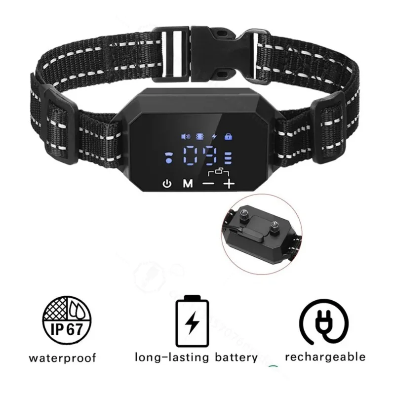 100~3280 Ft Range Electric Dog Training Collar 1000m GPS Dog Fence for Dogs Vibration Sound Shock Rechargeable Waterproof