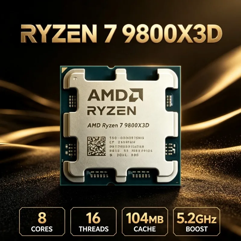 Processador AMD Ryzen 7 9800X3D AM5: O Rei do Gaming