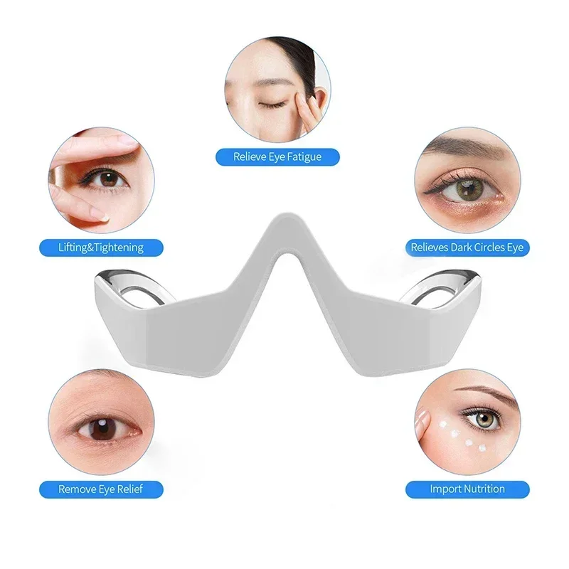أداة تجميل العين ثلاثية الأبعاد مايكرو الحالي نبض العين الاسترخاء تقليل التجاعيد والهالات السوداء إزالة أكياس العين مدلك الجمال أداة #3
