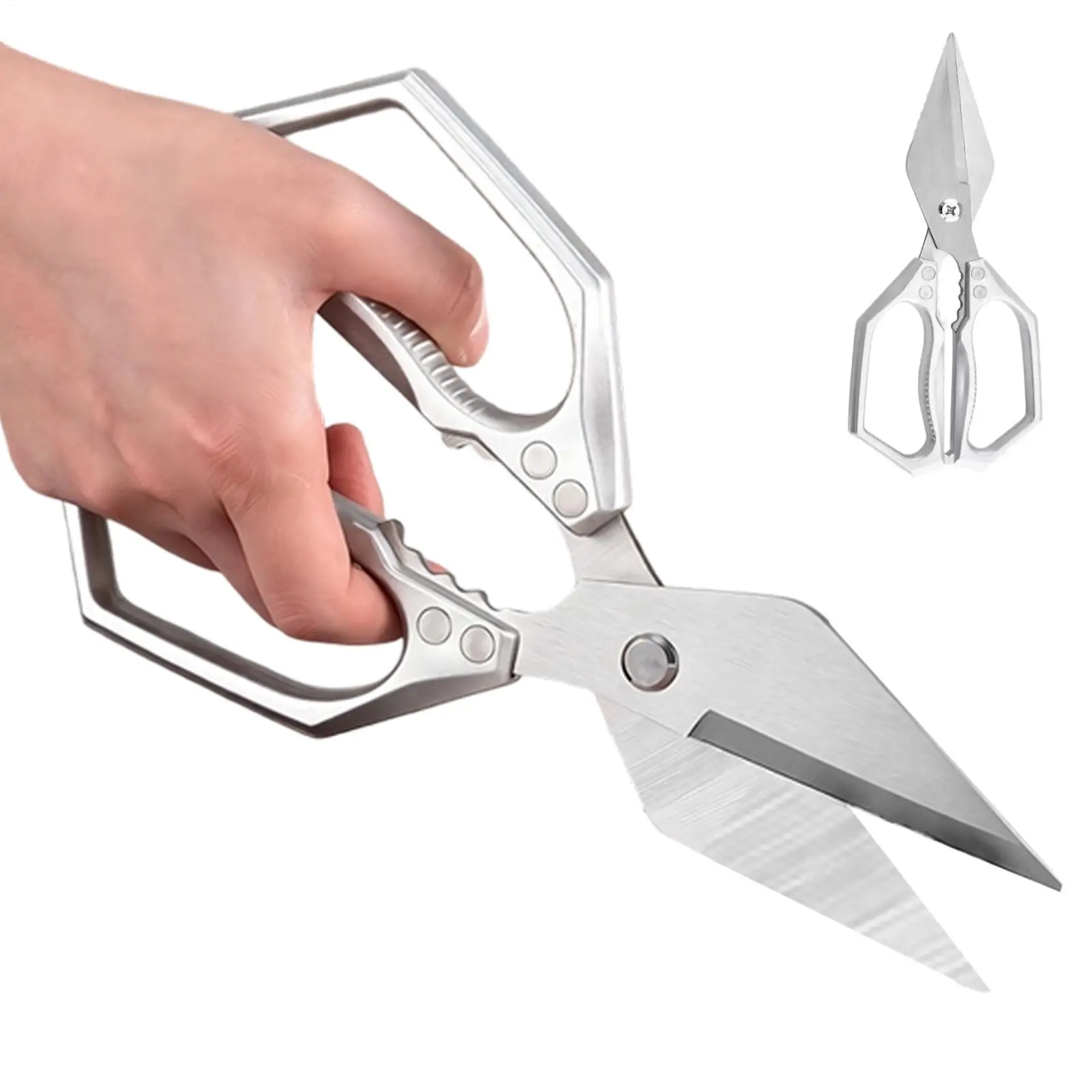 Kitchen Scissors Stainless Steel Poultry Scissors for Meal Prep Kitchen Utensil Food Shears for Home Apartment Farmhouse Garden