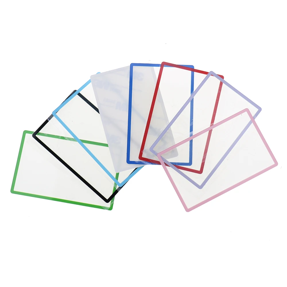 8Colors 1pcs For 2DS Top Surface Mirror Outer Lens Cover Upper LCD Screen Front Plastic Black & White