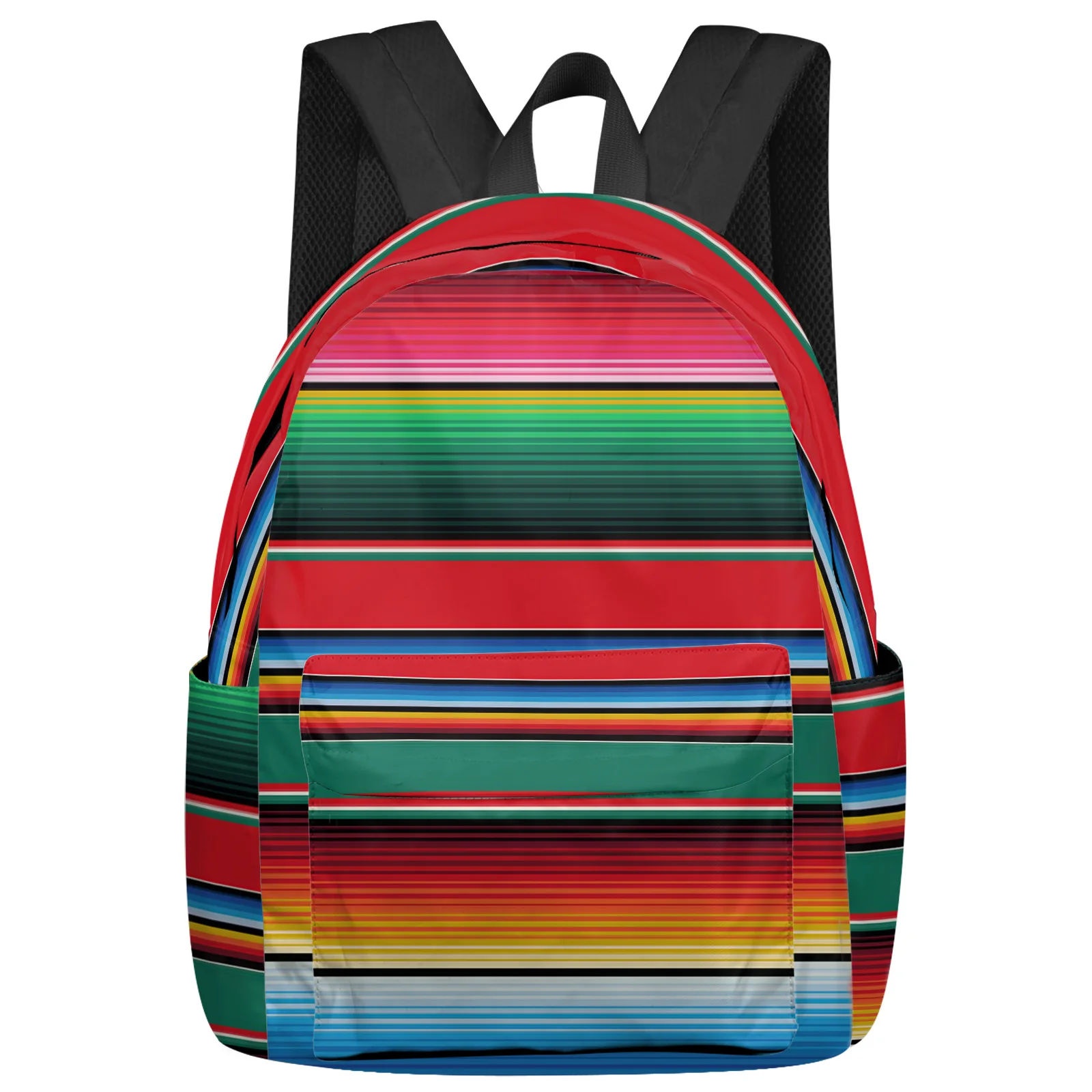 

Colorful Mexican Stripes Feminina Backpacks Teenagers Student School Bags Laptop Custom Backpack Men Women Female Travel Mochila