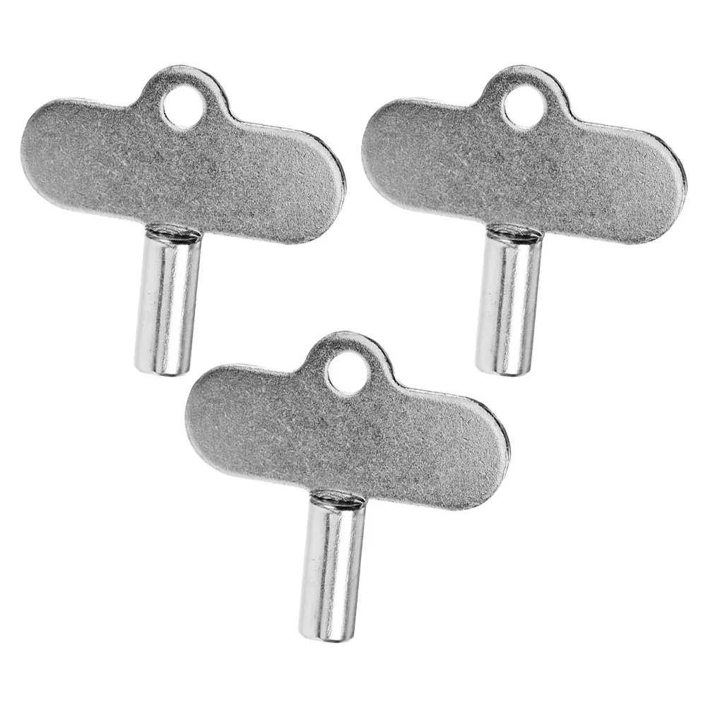 

3pcs Radiator Valve Key Zinc Alloy Heat Sink Air Plumbers Tool Compact Lightweight Universal Bleed Utility Heater Keys
