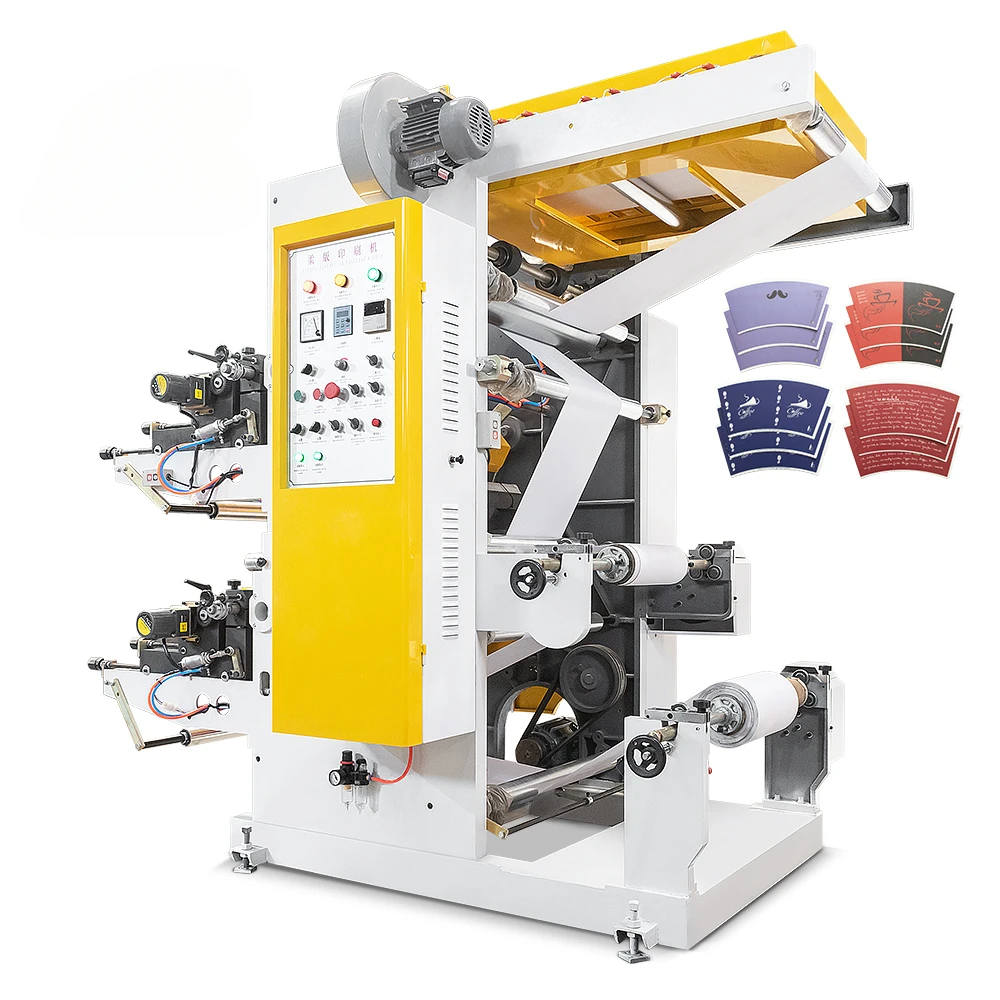 YG Flexo Roll Printing Machine Exquisite Structure Manufacturing 4 Color Non Woven Bag Making Machine Letterpress Automatic