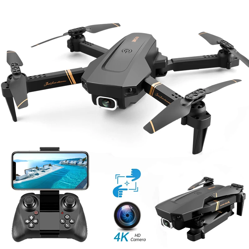 V4 Rc Drone 4k HD telecamera grandangolare 1080P WiFi FPV Drone Dual Camera Quadcopter trasmissione in tempo reale elicottero Dron giocattoli regalo