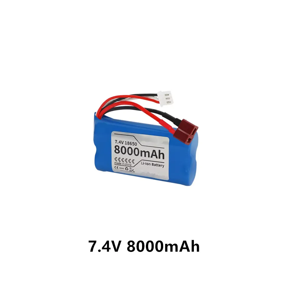 ZP1001  Battery Upgrade 7.4V 8000mAh Battery / Charging Cable For : ZP1002 ZP1003 ZP1004   HB Zp1005 Rc Car Parts