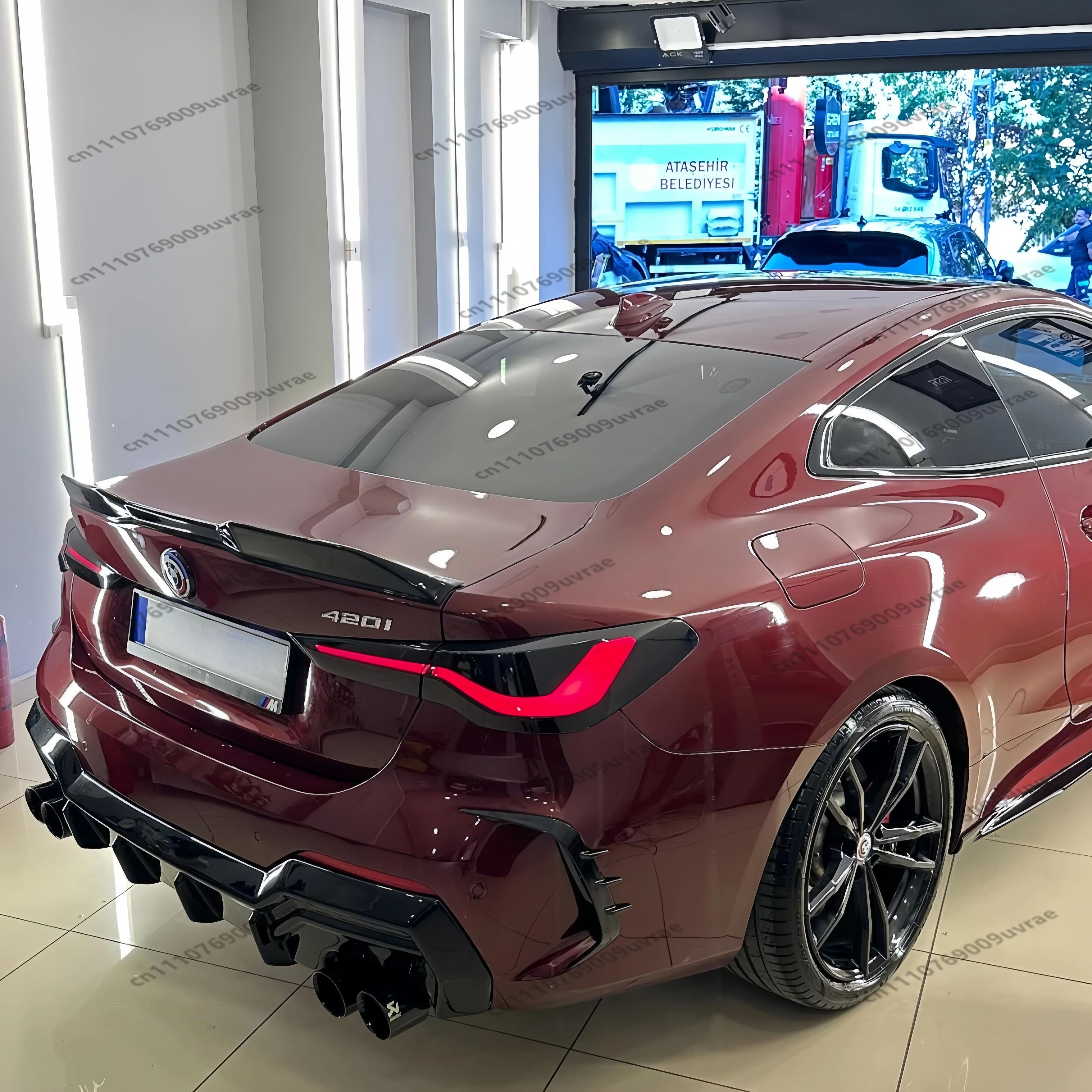 

Gloss Black Rear Bumper Lip Splitter Air Vent Trim Body Kits For BMW 4 Series G22 G23 425i 430i M440i M Sport 2020-2024+ Tuning