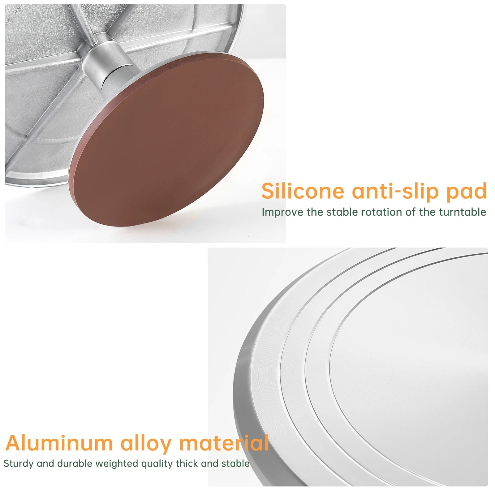 4pcs Aluminium Turntable Whole - Cake Decorating Turntable review and price