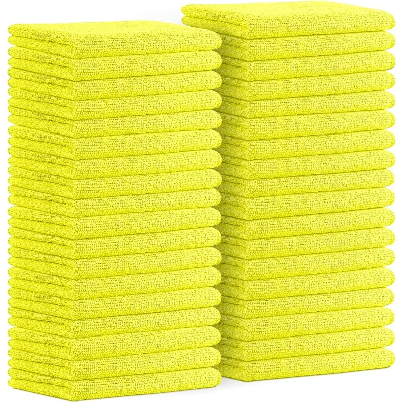 

Microfiber Cleaning Cloths (Value Pack of 36) Size 16" x 16", Highly Absorbent Cleaning Rags, Lint Free Cleaning T