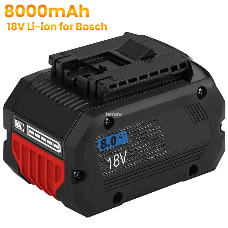 18V 8000mAh Replacement Battery for Bosch 18V Professional System Cordless Tools BAT609 BAT618 GBA18V80 21700 Cell