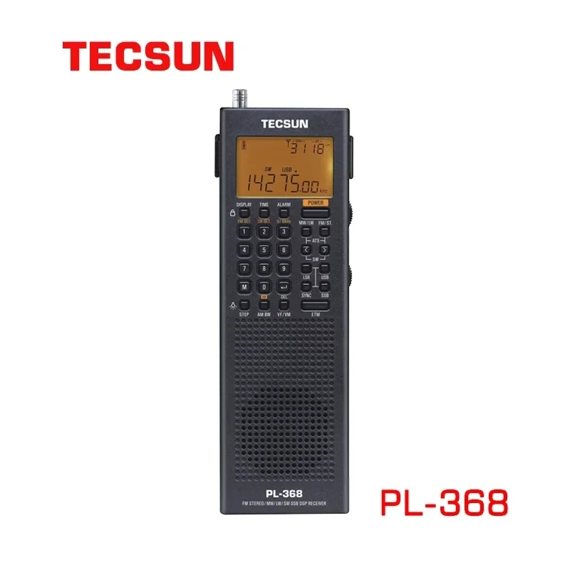 

TECSUN PL-368 Mini Portable SSB Audio 64-108MHZ DSP ETM ATS FM-Stereo MW SW World Band Stereo Radio