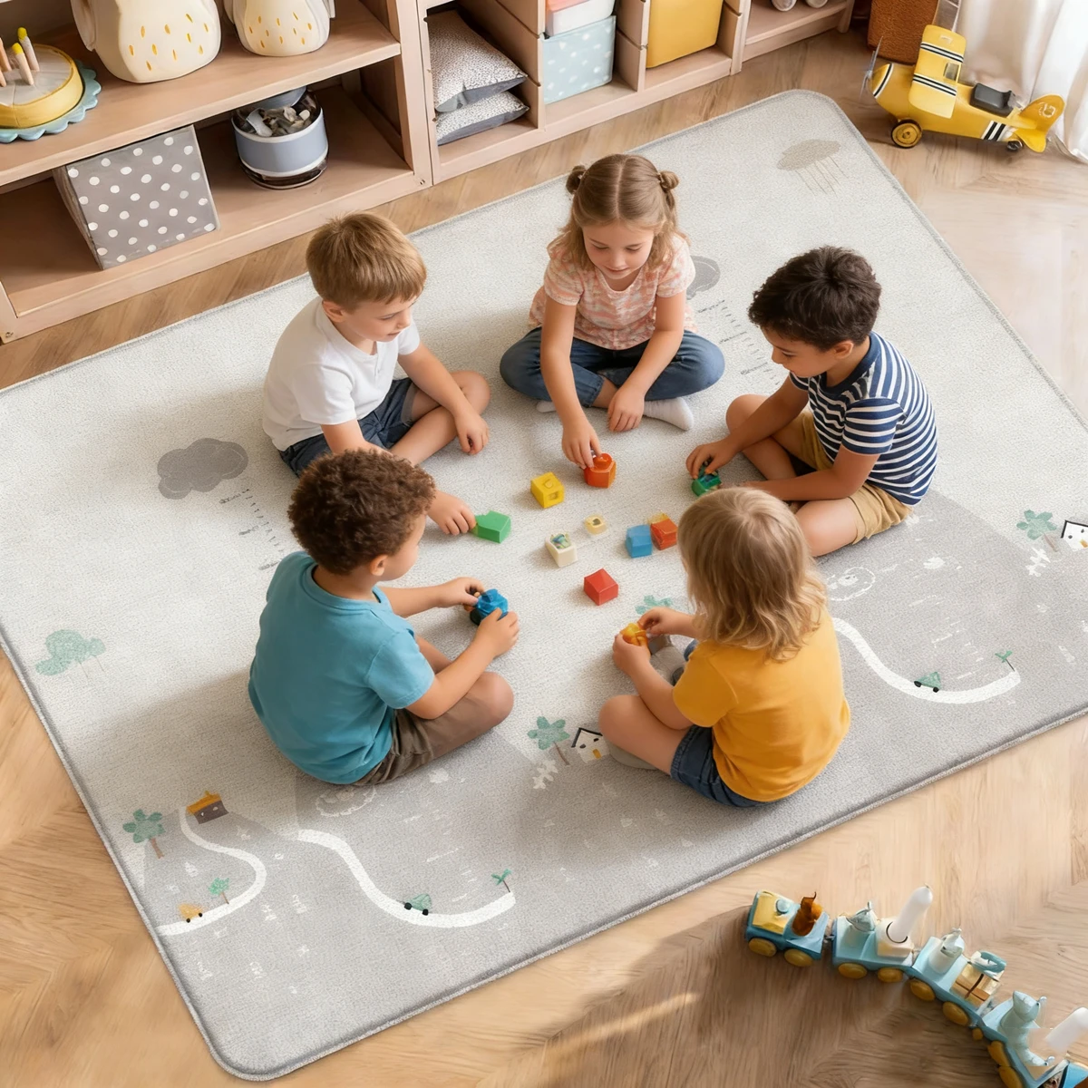 Play Mat for Children's 200x180/180x150/180x120cm Thick Safety Mat Friendly Crawling Play Mats Folding Mat Carpet Rug Playmat