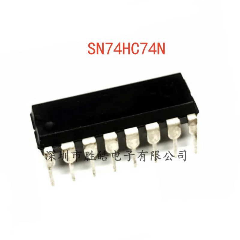 

(5PCS) SN74HC74N 74HC74N Dual-D Flip-Flop Chip with Position Reset Straight In DIP-14 SN74HC74N Integrated Circuit