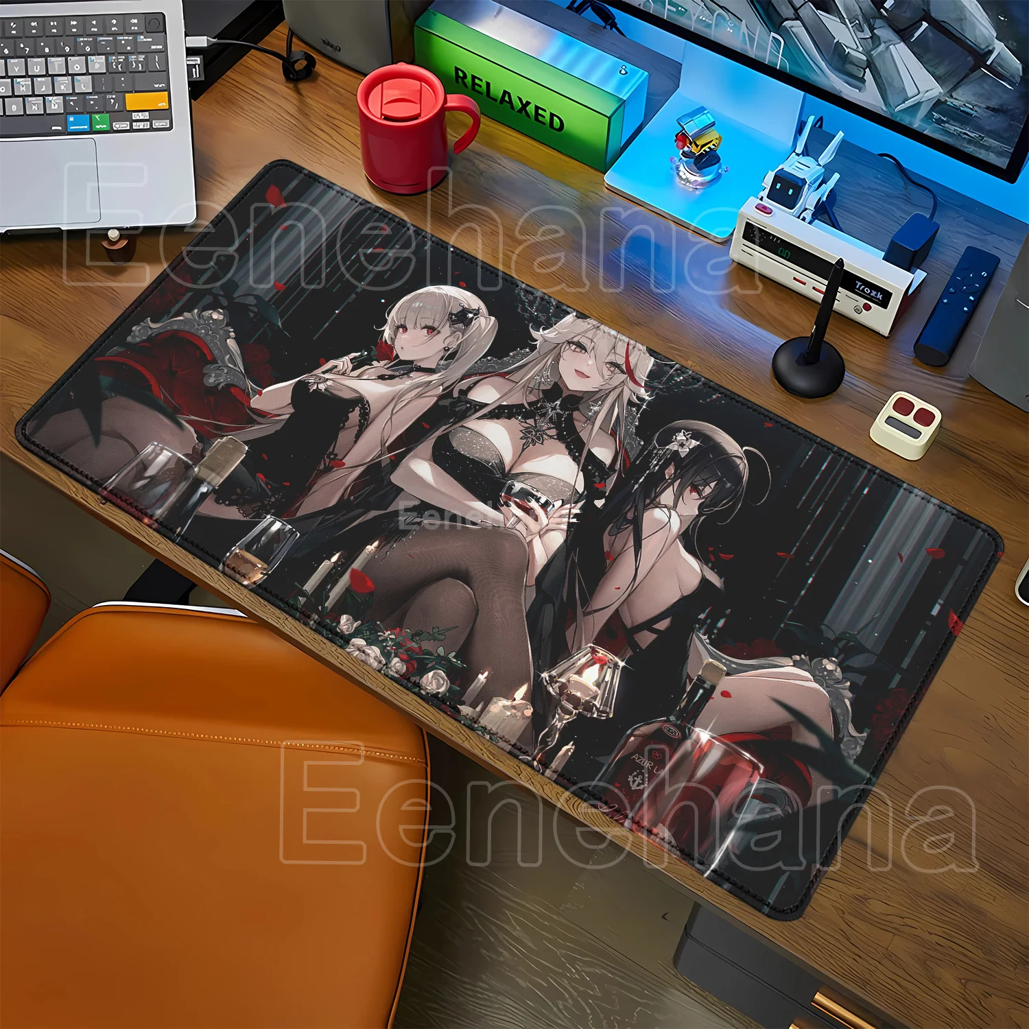 HD Printing Azur Lane Anime Kawaii Girl Gaming Mouse Pad Large Office Overlock Mousepad PC Rubber Nonslip Base E-sports Desk Mat