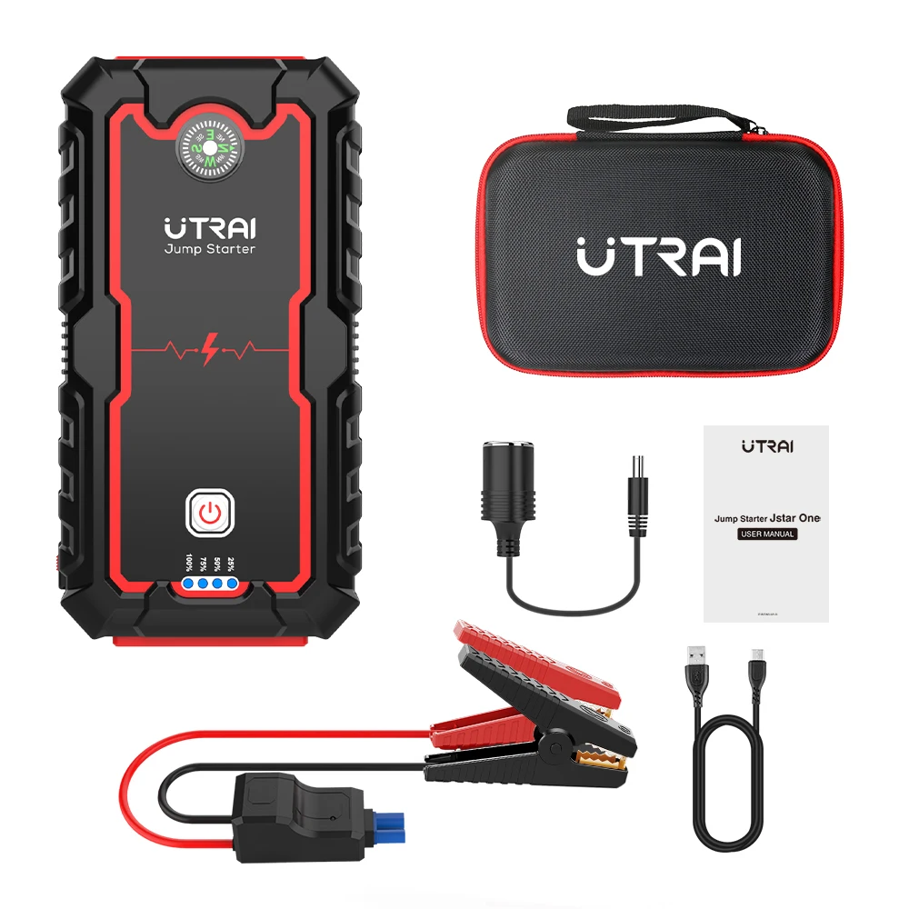 UTRAI 2000A Jump Starter Power Bank Portable Charger Starting Device For 8.0L/6.0L Emergency Car Battery Jump Starter