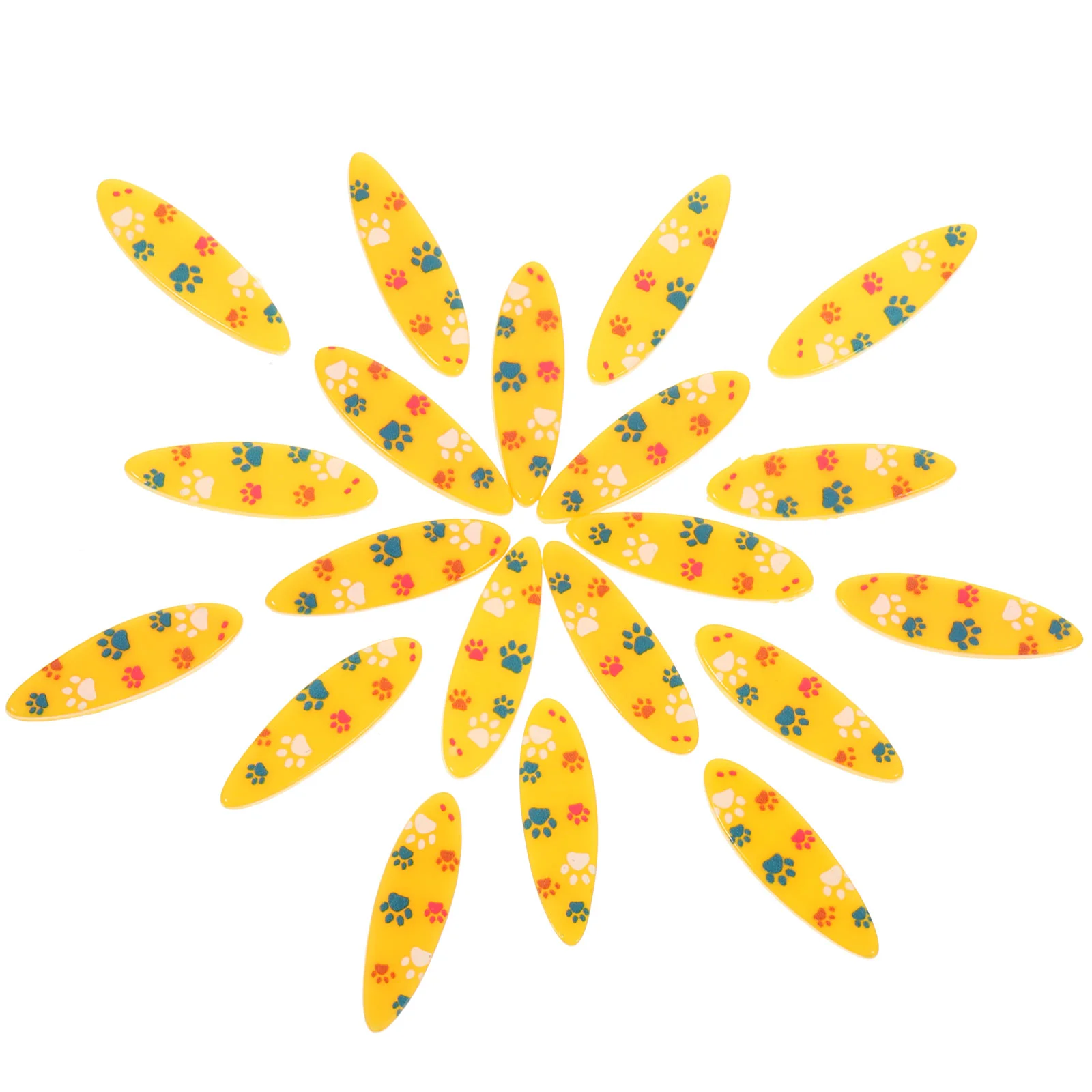 20pcs Summer Surfboard Resin Ornament Beach Themed Surfboard Tropical Microlandschaft Decoration