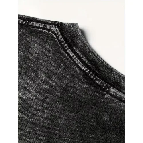 Imagen 2 del producto Camiseta King Baldwin IV para hombre, camiseta gráfica con cruz de Jerusalén del Reino de los Cielos, camiseta vintage de algodón lavado, estilo urbano oversize, top de hip hop